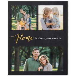 8x10 Desk Canvas with Home is Where Your Mom is design