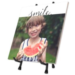 Thumbnail for Ceramic Tile with Let Me See You Smile design 2