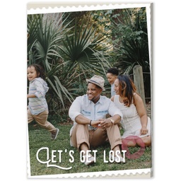 5x7 Desk Canvas with Let's Get Lost design