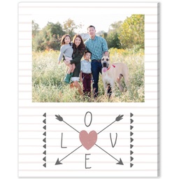 8x10 Desk Canvas with Love Arrows design