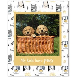 8x10 Desk Canvas with My Kids Have Paws design