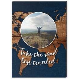 5x7 Desk Canvas with Road Less Traveled design