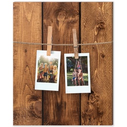 8x10 Desk Canvas with Snapshots Rustic design