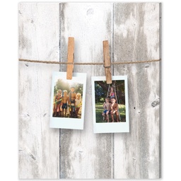 8x10 Desk Canvas with Snapshots Light Wood design