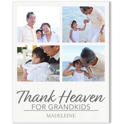 8x10 Desk Canvas with Thank Heaven For GrandKids design