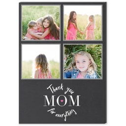 5x7 Desk Canvas with Thank You Mom design