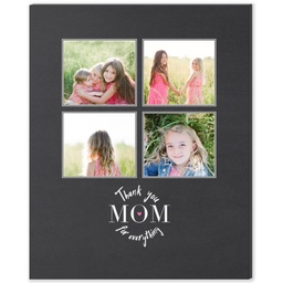 8x10 Desk Canvas with Thank You Mom design