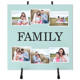 Ceramic Tile with The Family Collage design