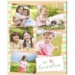 8x10 Desk Canvas with We Love Grandma design