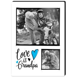 High Gloss Easel Print 5x7 with Love is Grandpa design