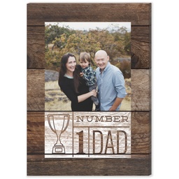 5x7 Desk Canvas with Number One Dad design