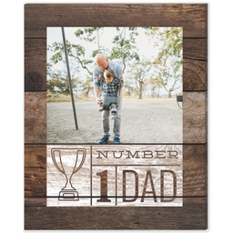 8x10 Desk Canvas with Number One Dad design