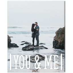 8x10 Desk Canvas with You And Me design