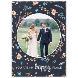 5x7 Desk Canvas with You Are My Happy Place design