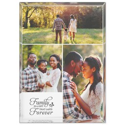 5x7 Glossy Acrylic Block with Family Forever design