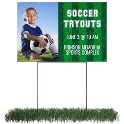 Photo Yard Sign 12x18 (with H-Stake) with All Star design