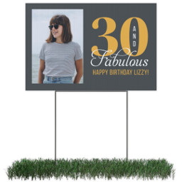 Photo Yard Sign 12x18 (with H-Stake) with Fabulous design