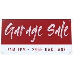 2x4 Vinyl Banner 10oz with Garage Sale design