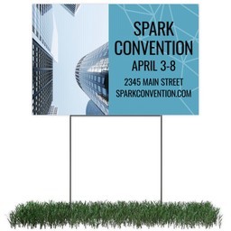 Photo Yard Sign 12x18 (with H-Stake) with Geo Business design