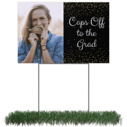 Photo Yard Sign 12x18 (with H-Stake) with Glitter Grad design