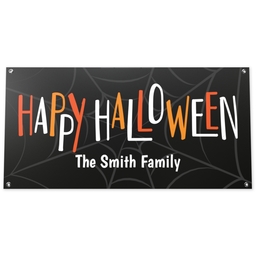 2x4 Vinyl Banner 10oz with Happy Halloween design