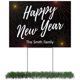 Photo Yard Sign 18x24 (with H-Stake) with Happy New Year design