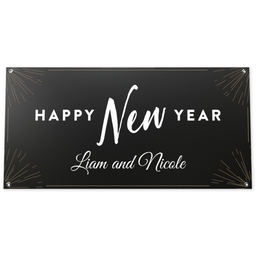 2x4 Vinyl Banner 10oz with Happy New Year design