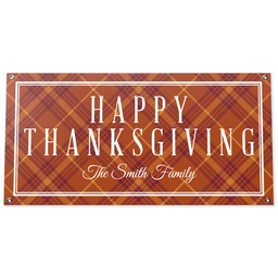 2x4 Vinyl Banner 10oz with Happy Thanksgiving design