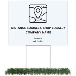 Photo Yard Sign 18x24 (with H-Stake) with Shop Locally design