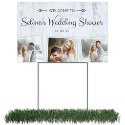 Photo Yard Sign 12x18 (with H-Stake) with Bridal Shower design
