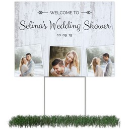 Photo Yard Sign 18x24 (with H-Stake) with Bridal Shower design