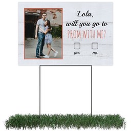 Photo Yard Sign 12x18 (with H-Stake) with Promposal design