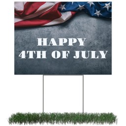 Photo Yard Sign 18x24 (with H-Stake) with US Flag design