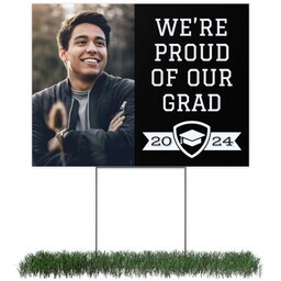 Photo Yard Sign 18x24 (with H-Stake) with Classic Grad design