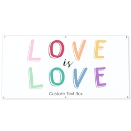 3x6 Vinyl Banner 10oz with Love is Love design