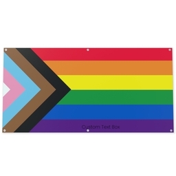 3x6 Vinyl Banner 10oz with Pride Rainbow design