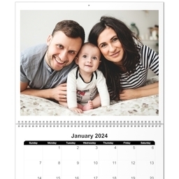 11x14, 12 Month Deluxe Photo Calendar with Full Photo design