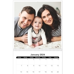 12x12, 12 Month Photo Calendar with Full Photo design
