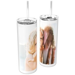 Personalized Tumbler with Straw with Full Photo design