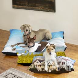Thumbnail for Pet Bed Plush Fleece 28x18 with Full Photo design 3