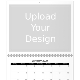 11x14, 12 Month Deluxe Photo Calendar with Upload Your Design design