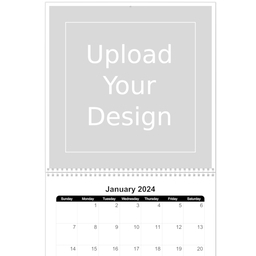 12x12, 12 Month Photo Calendar with Upload Your Design design
