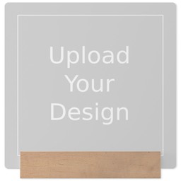 5x5 Square Metal Print With Stand with Upload Your Design design