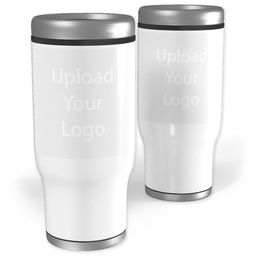 Stainless Steel Collage Tumbler, 14oz with Upload Your Logo design