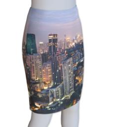 Thumbnail for Photo Pencil Skirt - Suede (Women S) with Full Photo design 2