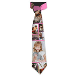 Mens Tie with Custom Color Collage design