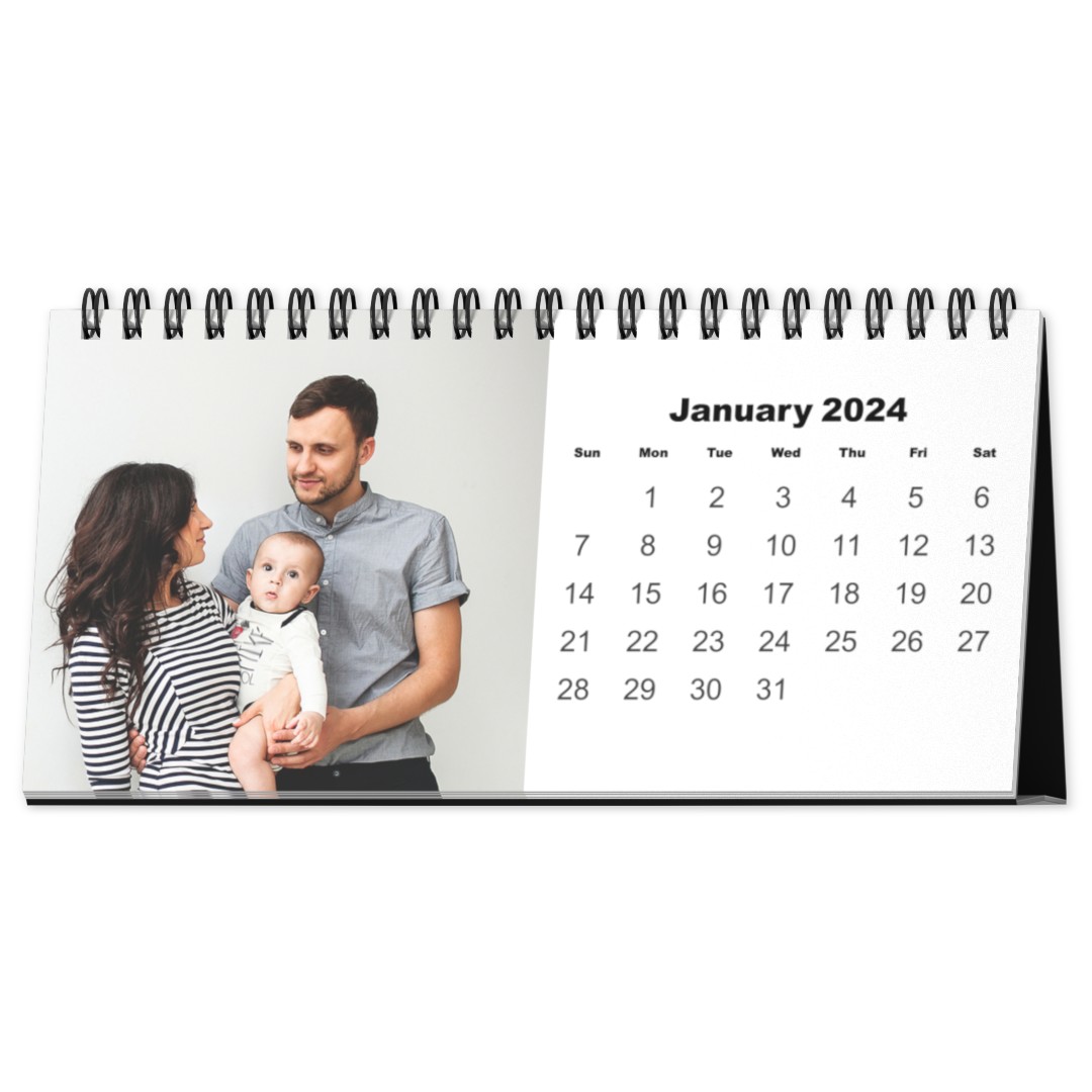 8x4 Desk Calendar (Flexible Start Date)