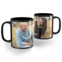 Black Ceramic Photo Mug, 11oz with Full Photo design