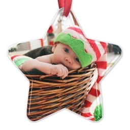 Acrylic Star Ornament with Full Photo design