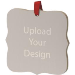 Thumbnail for Wood Photo Ornament - Bracket with Upload Your Design design 2